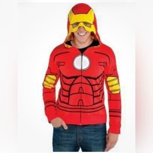 Amscan avengers Iron man hoodie. NWT sm/med(I)